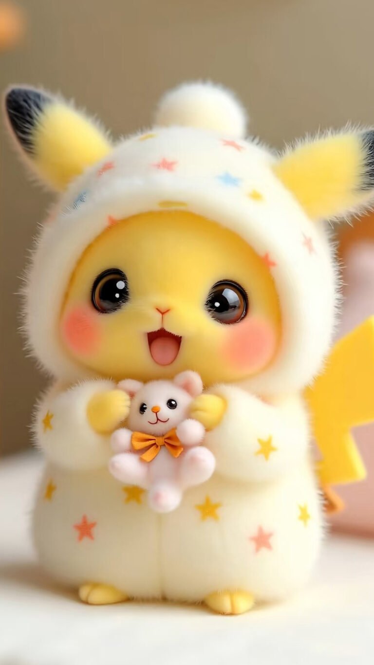 Cute Baby Pikachu 4K Wallpaper for Phone