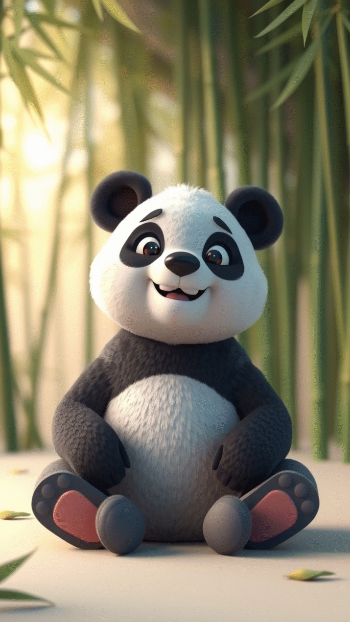 Cute Panda smiling